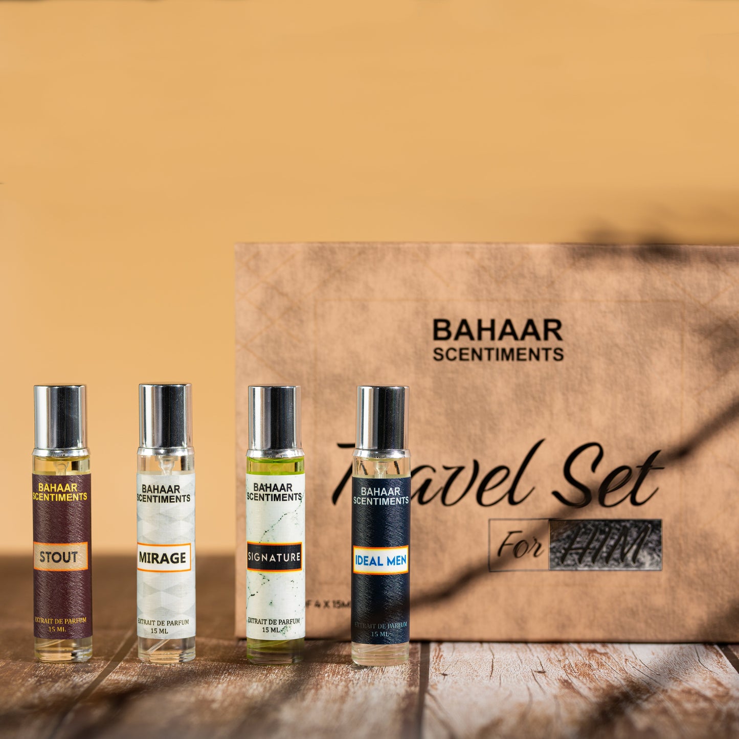 Travel set for him